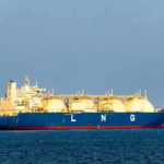 LNG tanker ship sailing on open sea