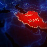 Iran CHOKES World’s Oil Supply With Mines Map of Iran highlighted with Tehran marked.