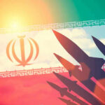 HORROR Manual EXPOSED–Iran’s REAL Narrative Silhouettes of missiles over Irans flag graphic.