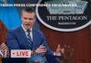 Watch Live: Hegseth and Caine Hold Press Briefing on Iran