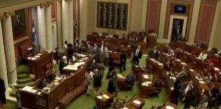 Minnesota lawmakers stage sit-in over gun safety bill
