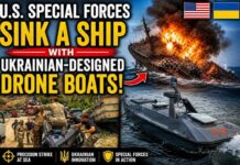 U.S. Special Forces sink a ship with Ukrainian-designed drone boats
