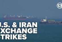 US strikes Iranian military facilities after intercepting attacks on ships in Hormuz