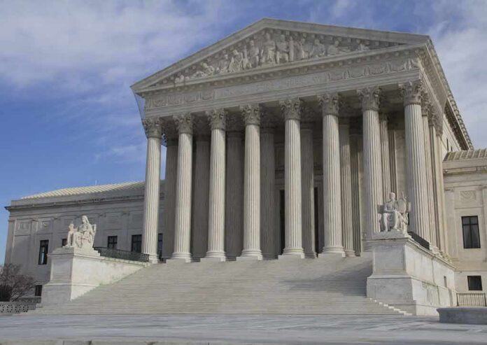 Supreme Court building with grand columns and steps