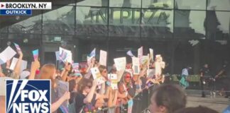 Trans activists ERUPT in protest outside WNBA game