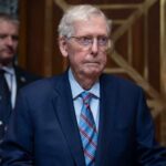 Mitch McConnell speaks to Republican leaders as speculation swirls about his health
