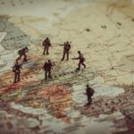 Toy soldiers on a map of Eastern Europe