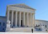 Supreme Court building with grand columns and steps