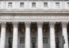 3 College Students Arrested Over Trump Threats United States courthouse facade with Corinthian columns