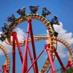 Hypercoaster Chaos: Restraints Under Scrutiny Roller coaster train twists through a vertical loop